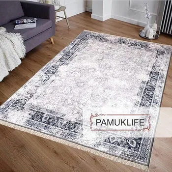 

Pamuklife Artificial Leather Based Non Slip Base Carpet Crystal Modern Super Soft Carpet Washable Daily Fashion Style