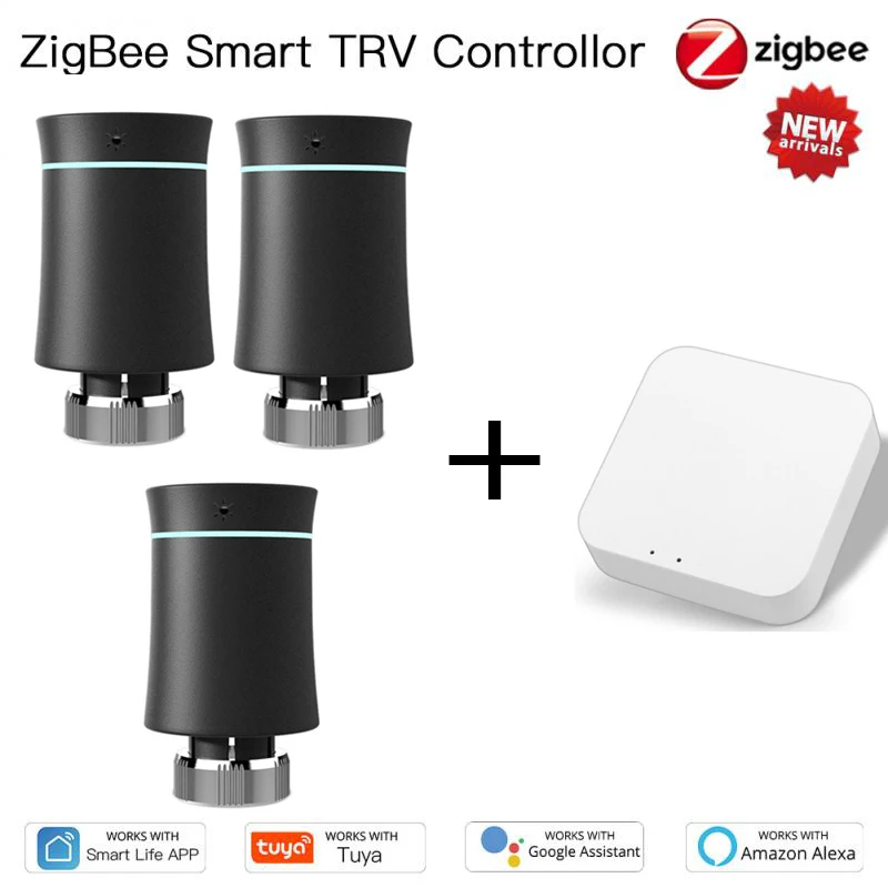Привод радиатора Tuya Smart ZigBee программируемый термостатический клапан с