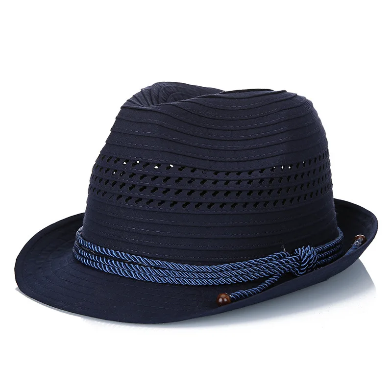 

Men's Fashion Hat Hollow Jazz Hat Summer Popular Breathable Casual Hat 2020 Tide Hat New Trend Hiking Hats In Stock