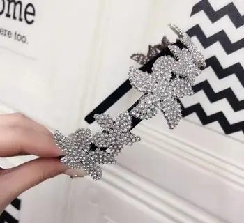 

New women snowflake full rhinestone Baroque simple temperament hairbands street shooting travel girl hair accessories