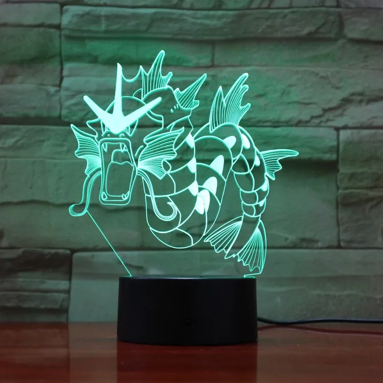 VCity Pokemon 3D ночник Fennekin Rowlet Entei мультяшный светильник прекрасные подарки для Детские вееры домашняя спальня атмосферное освещение Декор