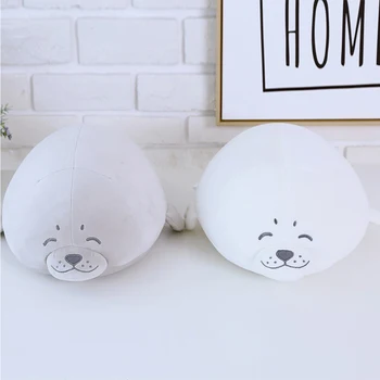 

Soft Simulate Stuffed Seal Doll Elastic Plush Toy Halloween Christmas Birthday Gift Party Wedding Ornament Throw Pillow