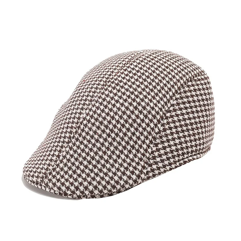Хлопковый льняной берет, мужской, для взрослых, елочка, Термальный берет, остроконечная Кепка, головной убор, хлопок, для улицы, шерстяной головной убор, аксессуары для одежды - Цвет: 1