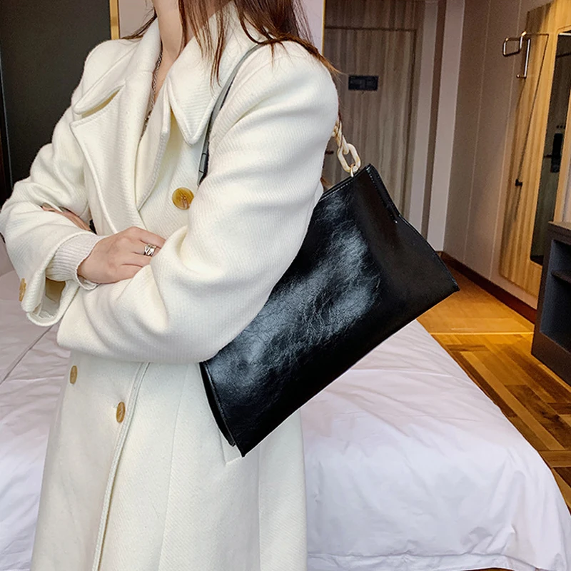 2024 New Design Handbags Women Shoulder Bag Soft Synthetic Leather Crossbody Large Capacity Fashion Female Underarm Bags 5