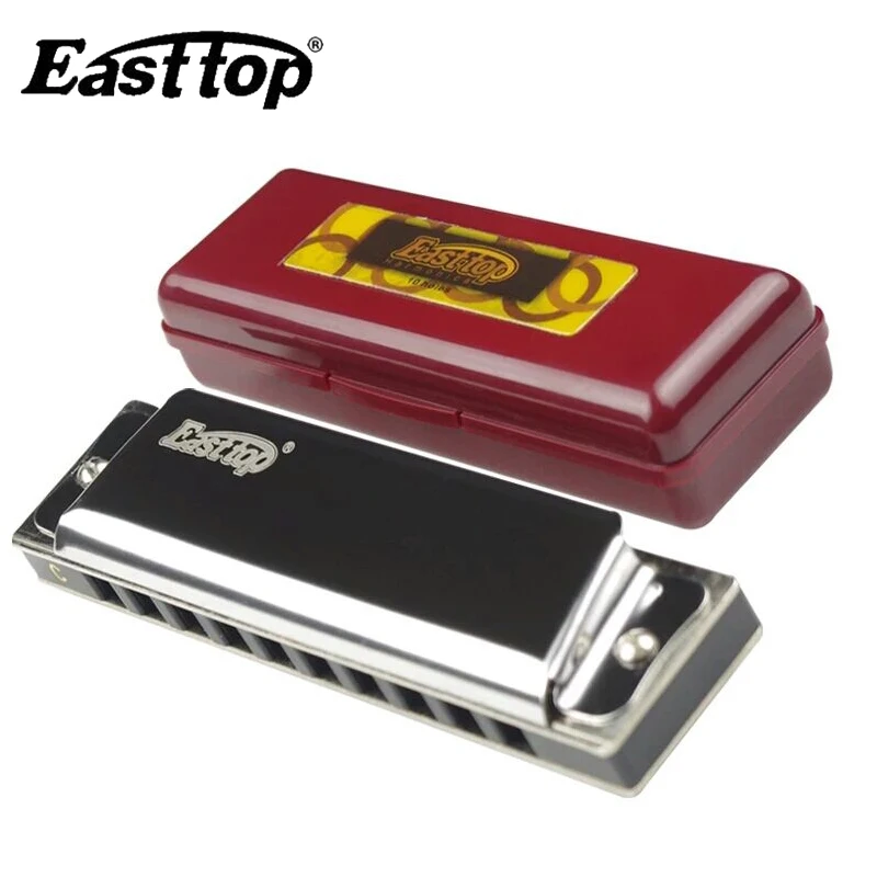 Губная гармошка EASTTOP T10 с 10 отверстиями диатонический блюз арфа для рта блюза рок