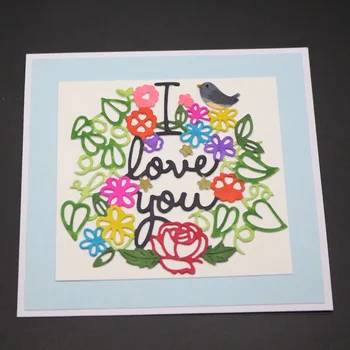 

DABOXIBOS Bird on Leaf Metal Cutting Dies Stencils For DIY Scrapbooking/Photo Album Decorative Embossing DIY Handcrafts