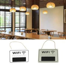 Прием портативный интернет Ретро вечерние деревянный декор доска Магазин Бар подвесная табличка WiFi пароль вывеска доска кафе дома