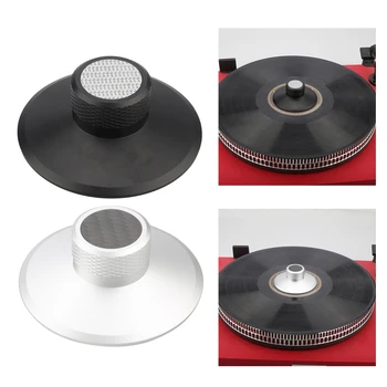 

Aluminum LP Vinyl Record Player Speaker Disc Stabilizer High Balance Reducing Vibration Weight Clamp