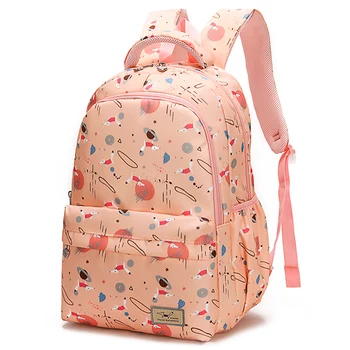 

High School Fashion Backpack Nylon Baby Japanese Bulk Waterproof School Backpack Cute Travel Pink Mochila Children Bags AE50SB