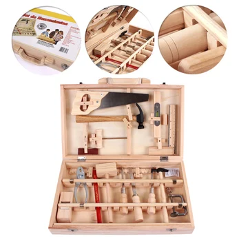 

Construction Accessories Set Play House Toy Simulation Repair Tools Wooden Tool Sets Early Educational Woodworking Puzzle Toys