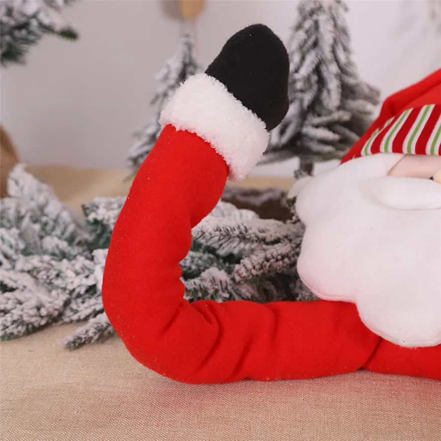 Снеговик Рождество Санта Клаус дерево Топпер объятия Xmas внутренняя елка украшения подарки 1015#30