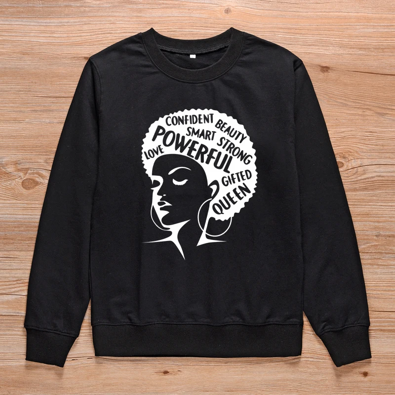 ONSEME афро леди Графический свитер женский наряд христианский Crewneck Толстовка Унисекс уличные пуловеры Толстовка спортивный костюм