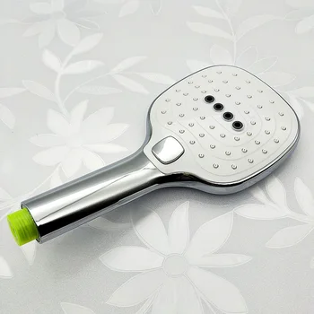 

Big Spray Shower Head Durable Bathroom Rustproof Practical Handheld Electroplate Surface Adjustment Button Pressurized 3 Mode