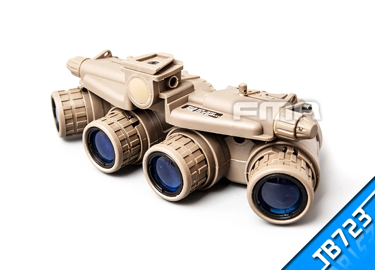 FMA Light Up Edition GPNVG18 Binoculars Model, Non-Functional Night Vision, Plastic L4G24 L4G19 Helmet Mount Bracket NVG Holder