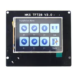 Поддержка TMC2208 запасные части с плата драйвер Панель 3d принтер наборы MKS GEN L + TFT28 ЖК-дисплей мини прочный сенсорный экран
