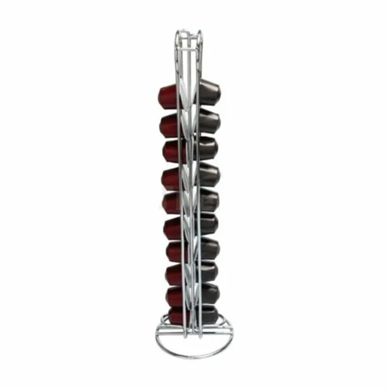20/40/60 шт с фильтром для кофемашины Nespresso Кофе стручки Держатель вращающиеся стойки Кофе стойка для капсул капсулы для хранения полки организации держатель
