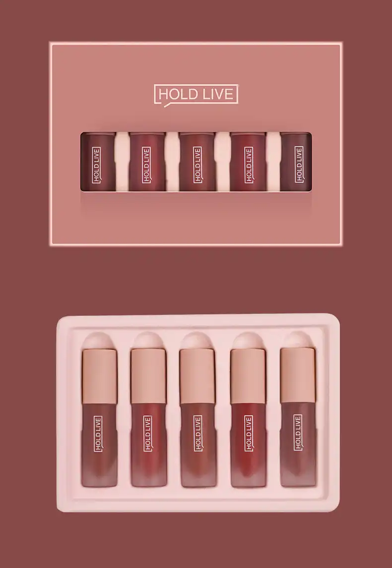 ホールドライブライトマットリップ釉薬セットマットトマトブラウンオレンジ赤リップグロスセット口紅ギフトボックス Hl231 メイク化粧品 Aliexpress