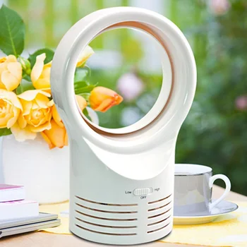 

Mini Large Leafless Fan Desktop Home Portable Desktop Office Mini Fan Double Adjustable
