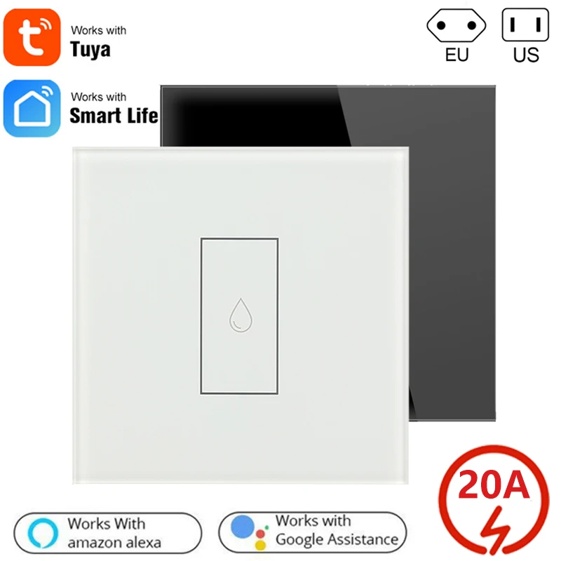 Tuya 4400w 20a Wifi Smart Switch For Boiler Water Heater Electric