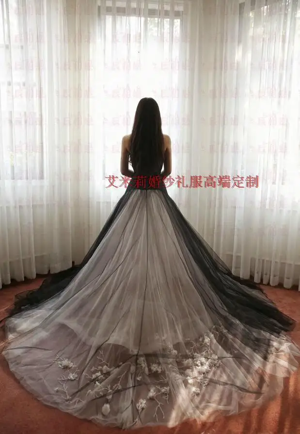Черное и белое Тюлевое цветочное сексуальное длинное платье Hot8 vestido de festa длиной до пола вечернее платье для выпускного вечера платья для матери невесты