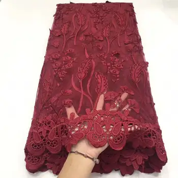 

High Quality African Swiss Voile Lace In Switzerland For Party With Stones 5Yards 2019 New Design African Laces Fabric YYZ08932