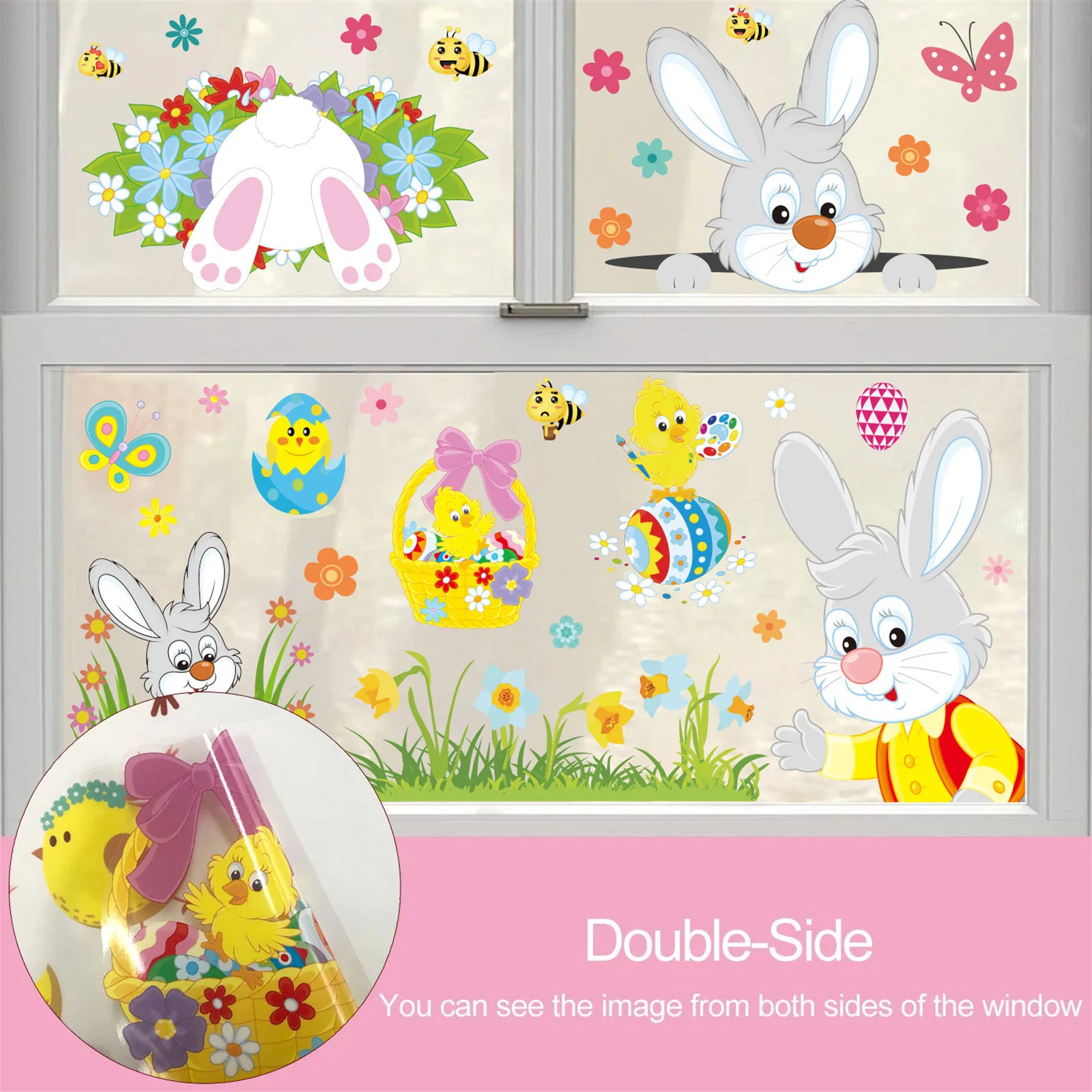 Details about   Little chic Easter window stickersEaster window stickersEaster decor 