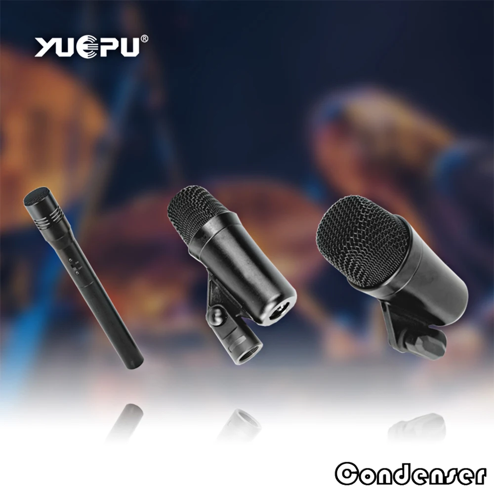 

YUEPU RU-7C Professional Wire Drum Microphone Set with 7 Pieces High Sensitivity Condenser Microphone Kit Instrument microphone