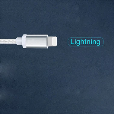 Swalle mi cro type-C USB кабель нейлоновый провод для быстрого заряда для i Phone Sam sung Xiao mi мобильный телефон usb зарядный шнур Быстрая - Цвет: 1M Lightning