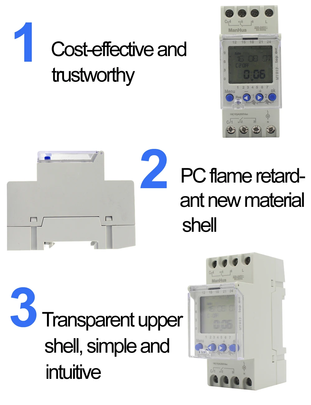 semanal programável trilho din lcd digital interruptor de tempo