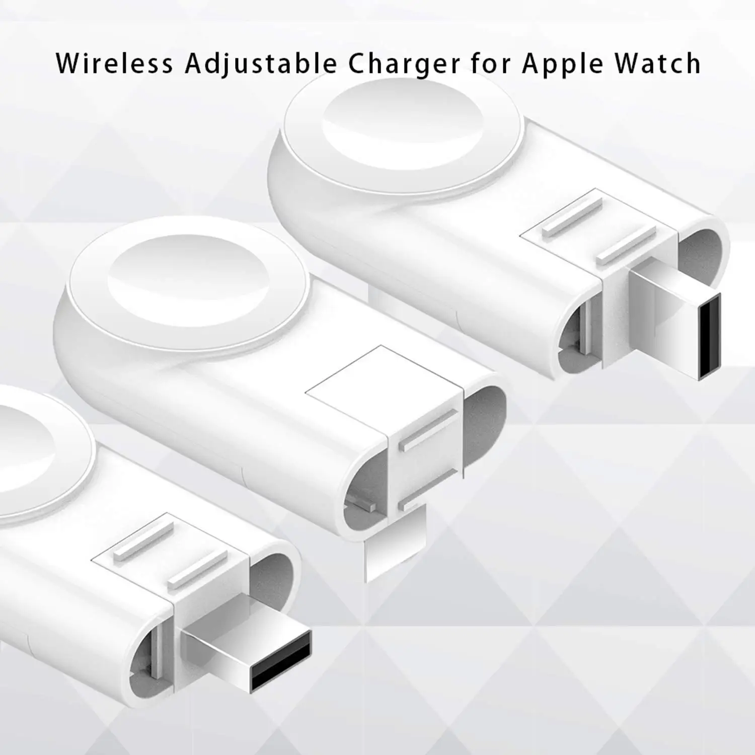Беспроводное регулируемое зарядное устройство для iWatch портативное зарядное устройство Магнитная usb зарядка совместима с iWatch серии 4 3 2 1 0