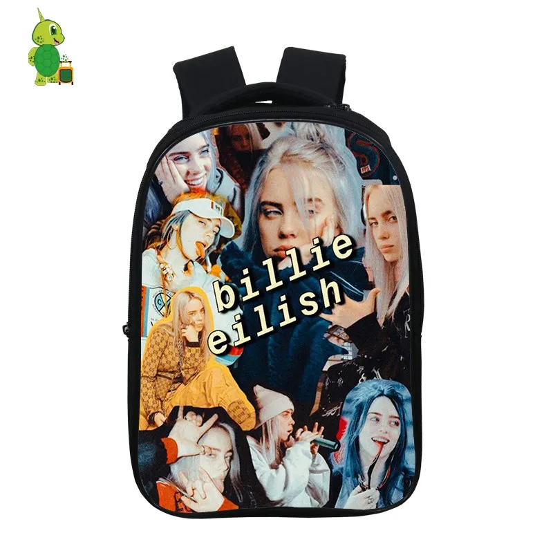 13 Mochila Billie Eilish рюкзак хип-хоп школьные сумки для подростков мальчиков и девочек 14,5 дюймов Детский рюкзак для книг водонепроницаемый дорожный рюкзак - Цвет: 13