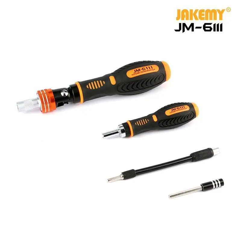JAKEMY JM-6111 69 в 1 DIY набор ручных инструментов 180 градусов трещотка отвертка с хромированными ванадиевыми биты домашние инструменты