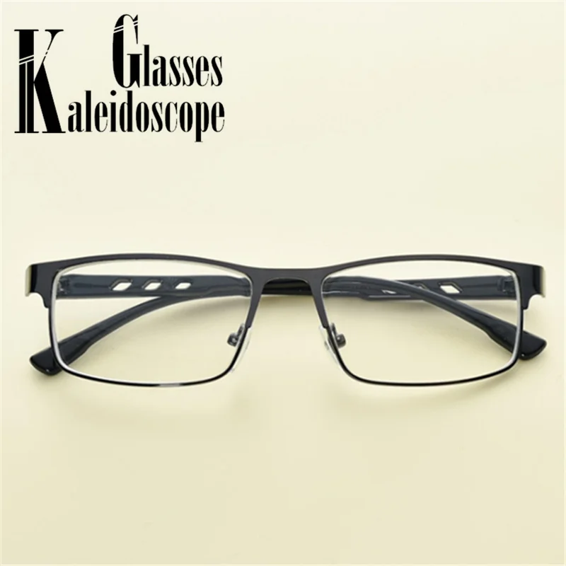 Square Myopia Glasses Students-1.0-1.5-2-2.5-3-3.5 to-6.0 Women Men Metal Frame Short Sight Eyewear Unisex Eyeglasses Frames