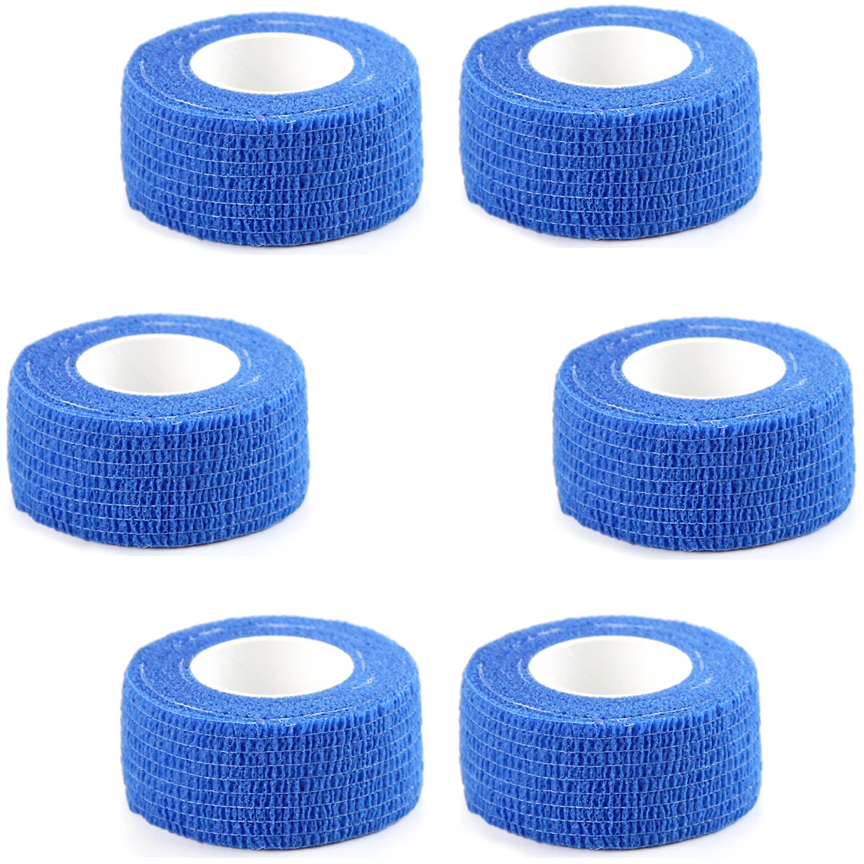 

6 Rolls 2.5cm Vet Wrap Cohesive Bandage Bulk Self Adherent Wrap Non-Woven Vet Tape First Aid for Dogs Cats Horses Birds Animals