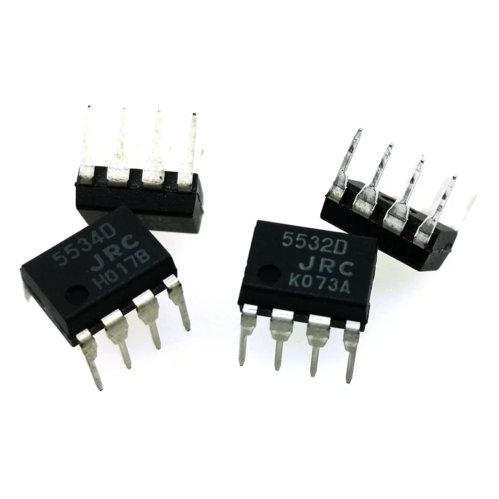 2pcs Njm5532 Njm5534 Njm5532d Gold-plated Dip8 Mono To Dual Op Amp ...