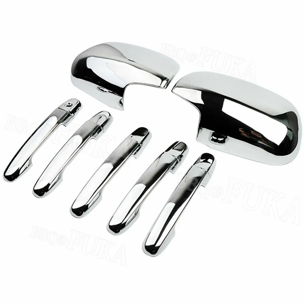 Preise BBQ @ Fuka Auto moulding trimmt Für Toyota RAV4 2006 2012 Chrome Side Spiegel Abdeckung + Tür Griff Abdeckung außen Auto Styling
