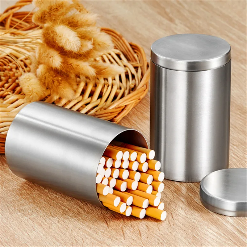 Cigarette Box Cigarette Case Metal Can Stainless Steel Tobacco Pipe Men s Cigarette Cases 3