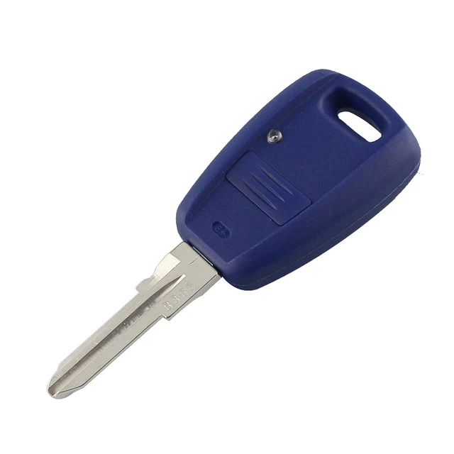 YIQIXIN สําหรับ Fiat Punto Bravo Doblo Palio Albea Seicento Stilo รีโมทกุญแจรถฝาครอบกรณี 1 ปุ่มสีฟ้าสีดํา Key HOUSING 5