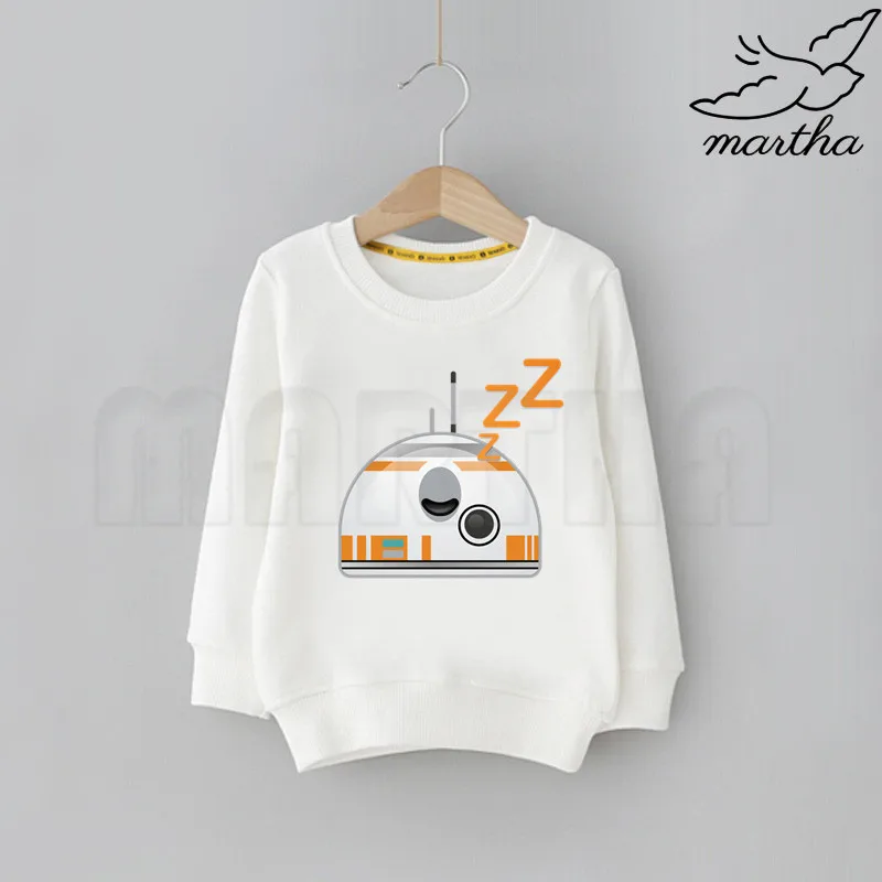 Bb8/Детская толстовка с капюшоном и милым принтом «Звездные войны»; детская одежда; детская толстовка с капюшоном с героями мультфильмов
