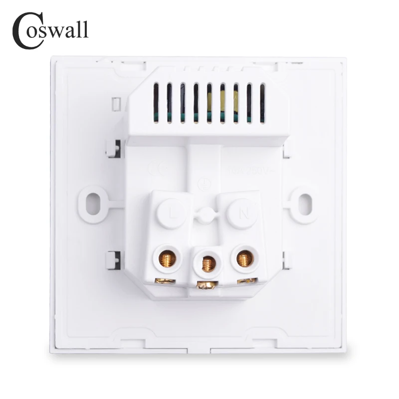 Coswall лучший Dual USB Порты и разъёмы 5V 2.1A Электрический настенный Зарядное устройство адаптер ЕС розетка переключатель Мощность Зарядка Док-станция для зарядки розетки Панель