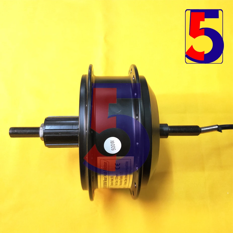 Ebike Motor 48v500w Akm128cst Cassette 48v 500w Rear Hub Motor Fork