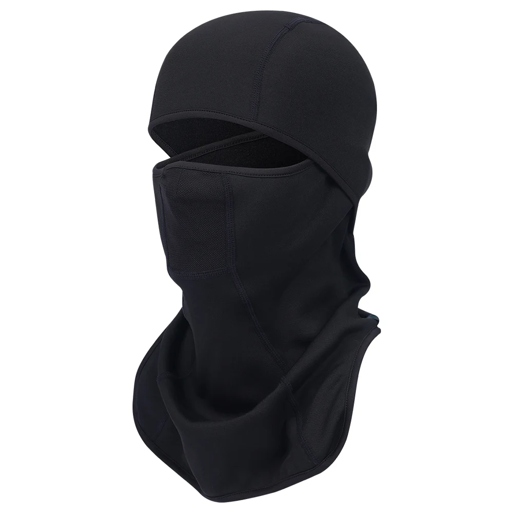 Зимняя черная полярная Балаклава из флиса, маска для лица, ветрозащитная теплая Тактическая Военная шапка, шапочки, велосипедный шлем - Цвет: Black01