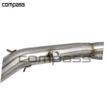 

50.8mm Inlet Z650 Motorcycle Middle Exhaust Muffler Connect Link Section Adapter Pipe for Kawasaki NINJA650