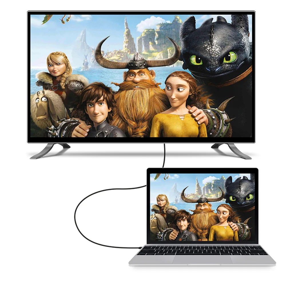 TYPE-C к HDMI Женский видео конвертер Кабель 1,8 м USB 3,1 1080P для MacBook ультра-тонкий дизайн мини размер