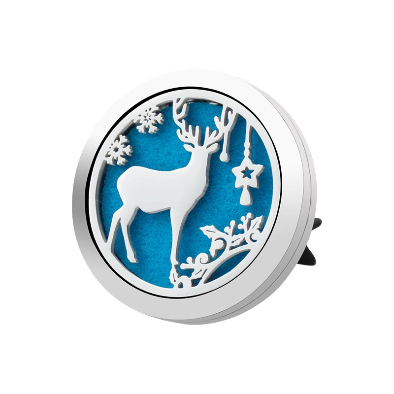 Christmas Theme Car Air Freshener Holder Accessories For Flavoring Perfume Smell Scent Auto Interior Decoration Aroma Fragrance