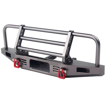 

Adjustable Metal Front Bumper for 1/10 RC Crawler Traxxas TRX4 Defender Axial SCX10 SCX10 II 90046 90047,Titanium
