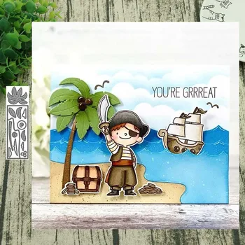 

Metal Cutting Dies Coconut tree for Scrapbooking Steel Craft Die Cut Embossing Paper Card Album Stencil