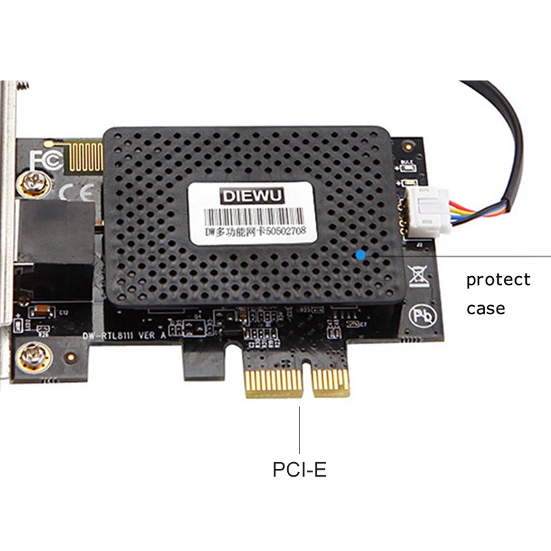 Многофункциональная сетевая карта 10/100/1000 Мбит/с PCI E Express к RJ45 Gigabit с пультом