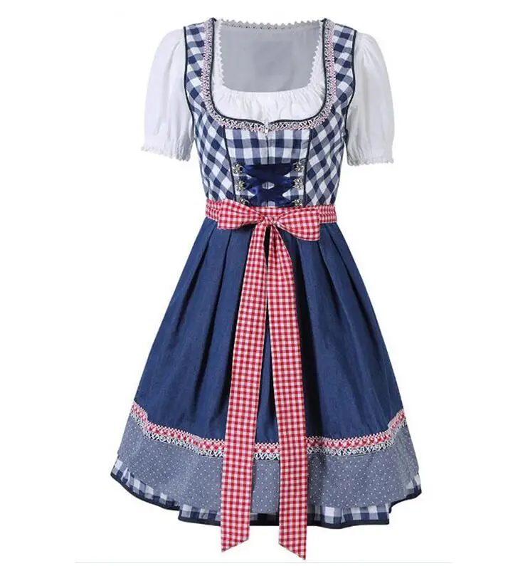 Немецкое платье Oktoberfest Bavaria пивная девушка причудливая горничная наряд Октоберфест Баварская горничная Платье для вечерние платья - Цвет: A