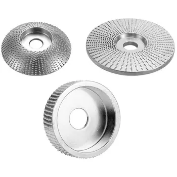 

3 Pcs 5/8 Wood Angle Grinding Wheel Sanding Carving Rotary Tool Silver